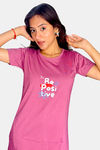 Sweetmoon Long T Shirt Nightdress - Pink — thumbnail 5